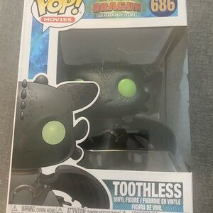 Funko Pop Toothless Vinyl Figure How to Train Your Dragon #686 New in Box